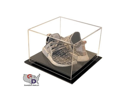 Acrylic Desk Top Small Shoe Pair Display Case - Size 11 and Under