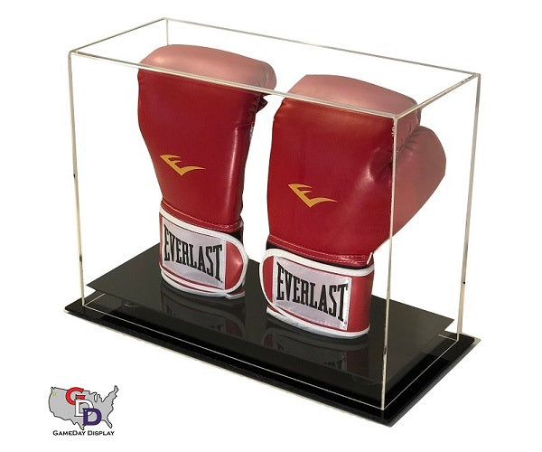 Acrylic Desk Top Vertical Double Boxing Glove Display Case