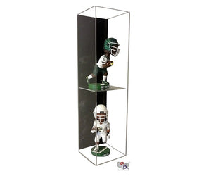 Acrylic Wall Mount Vertical Double Bobblehead Display Case