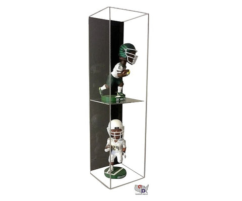 Image of Acrylic Wall Mount Vertical Double Bobblehead Display Case