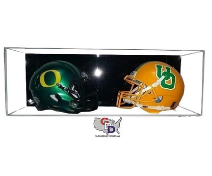 Acrylic Wall Mount Double Mini Helmet Display Case – GameDay Display