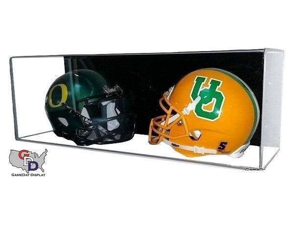 Acrylic Wall Mount Double Mini Helmet Display Case