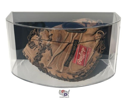 Curved Acrylic Wall Mount Baseball Glove Display Case