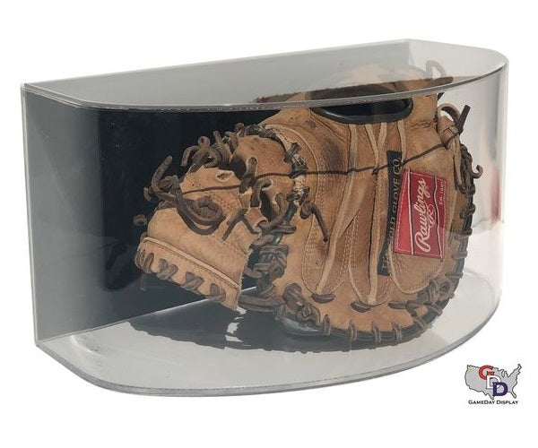 Curved Acrylic Wall Mount Baseball Glove Display Case