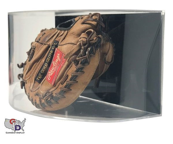 Curved Acrylic Wall Mount Baseball Glove Display Case