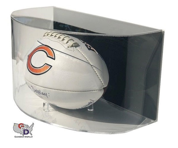 Curved Acrylic Wall Mount Full Size Football Display Case