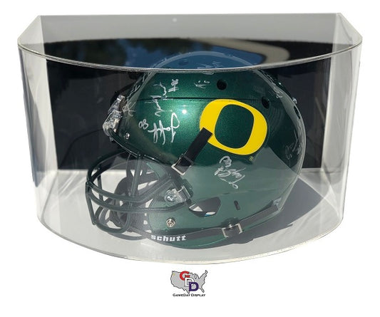 Curved Acrylic Wall Mount Full Size Football Helmet Display Case