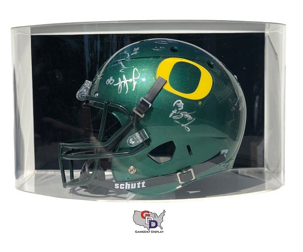 Curved Acrylic Wall Mount Full Size Football Helmet Display Case