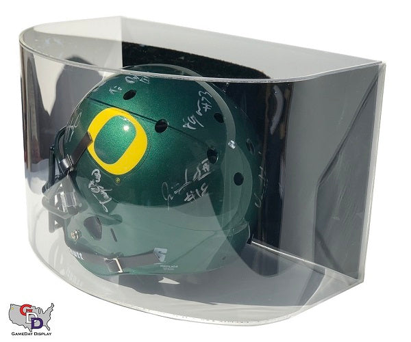 Curved Acrylic Wall Mount Full Size Football Helmet Display Case