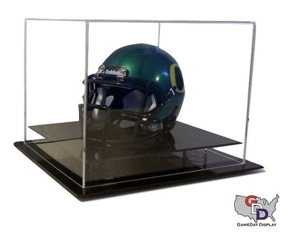 display case for motorcycle helmet Acrylic Desk or Table Top Mini Helmet Display Case – GameDay Display