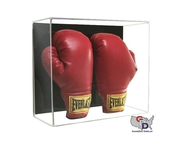 Acrylic Wall Mount Double Boxing Glove Display Case