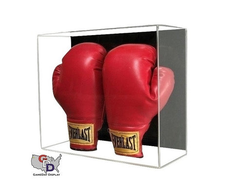 Acrylic Wall Mount Double Boxing Glove Display Case